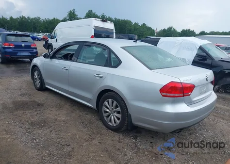 2012 Volkswagen Passat 2.5L S from USA, damaged, VIN 1VWAP7A34CC062986